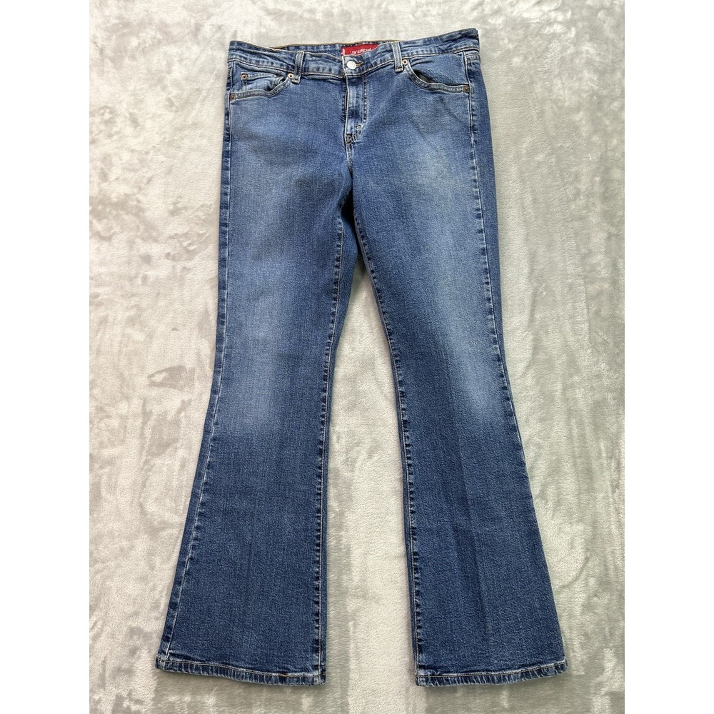 VTG Levi's 519 Red Tab Jeans Womens 13 JR M Low Rise Flare Bell Bottoms Y2K Boho